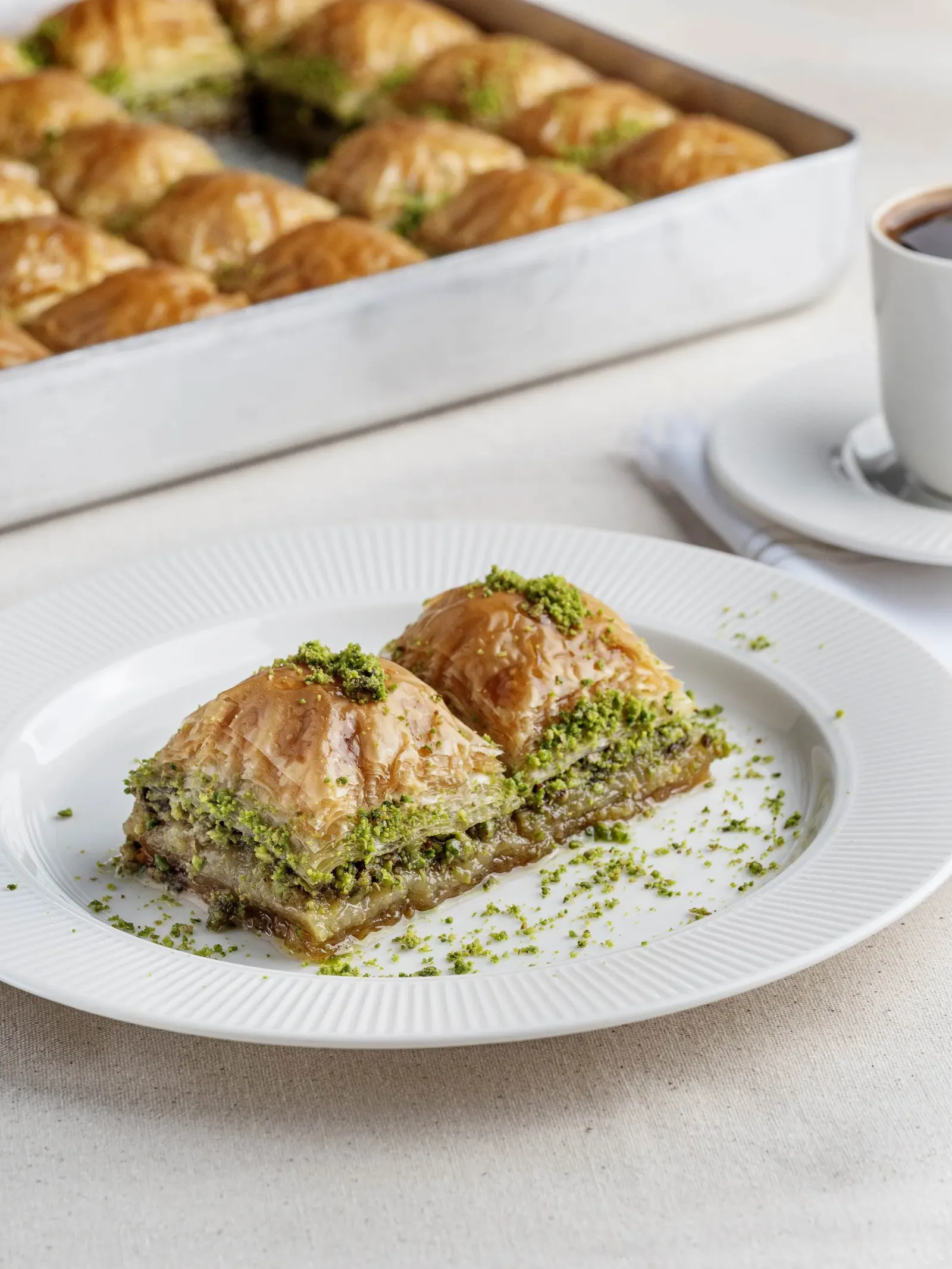Saytad Özel Kare Fıstıklı Baklava